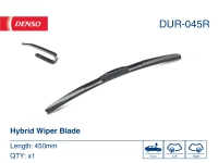 Гибридная щетка стеклоочистителя Denso Hybrid DUR045R 450 мм купить цена. Гибридные дворники Denso DUR045R 450 мм для правого руля